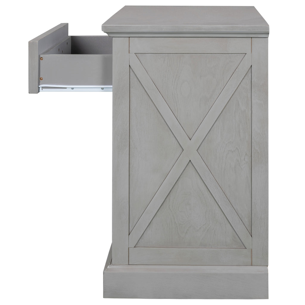 Modern Gray Nightstand for Bedroom Side Table By: Alabama Beds