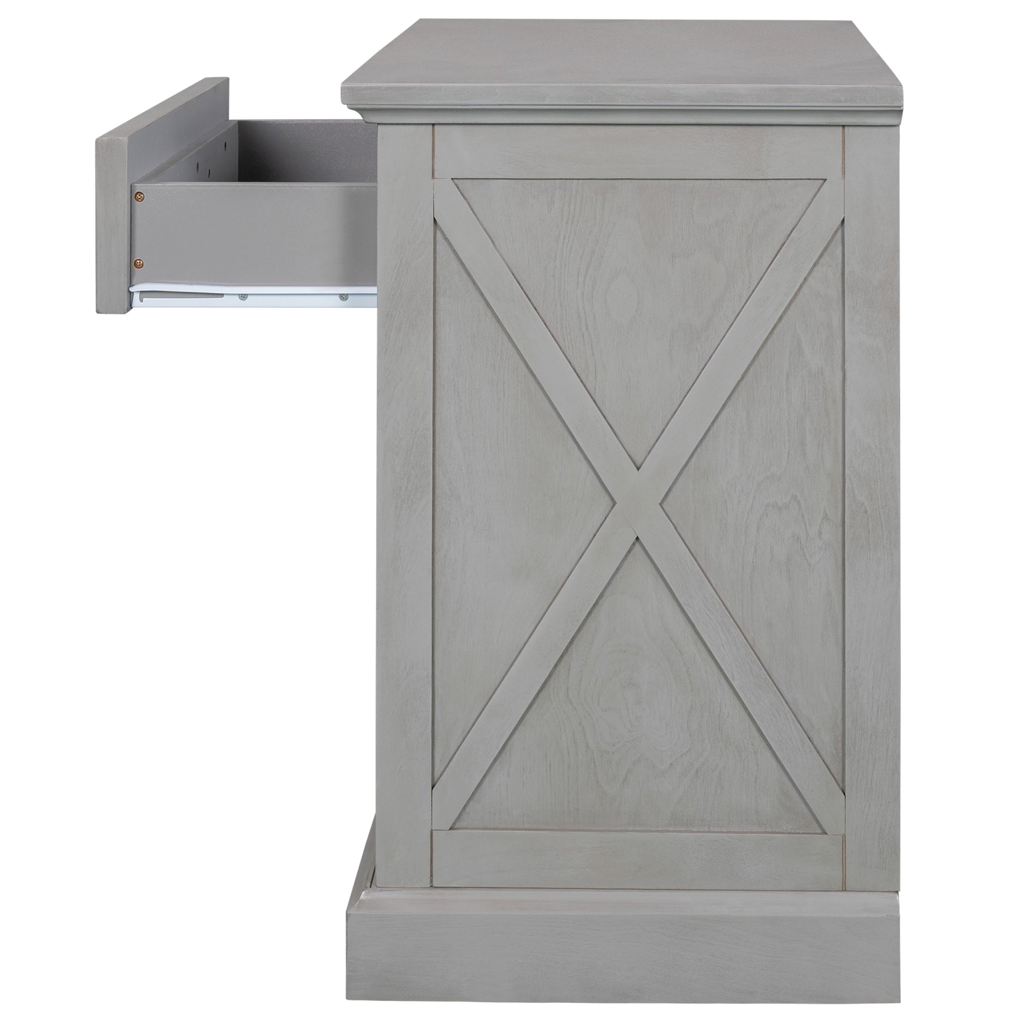 Modern Gray Nightstand for Bedroom Side Table By: Alabama Beds