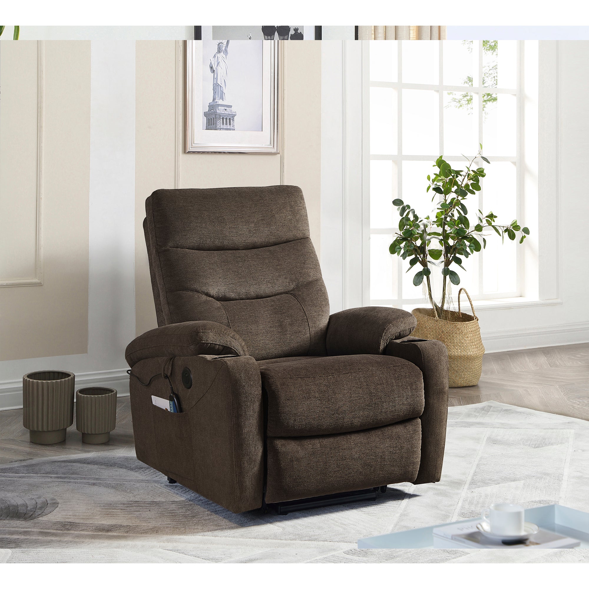 Liyasi Electric Power Recliner Relax Sofa Chair By: Alabama Beds
